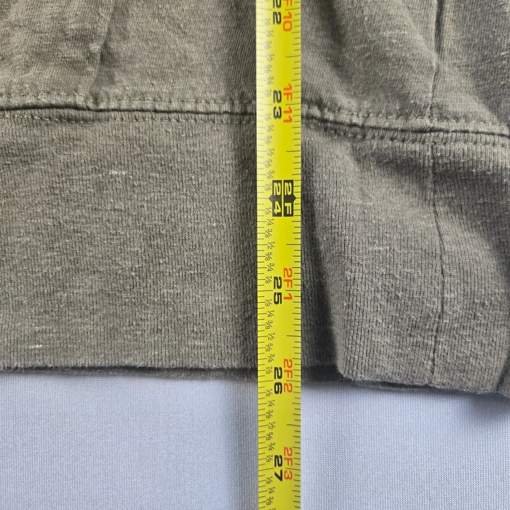 The North Face Hoodie Men's‎ Small Green Lightweight Henley Hooded Sweatshirt